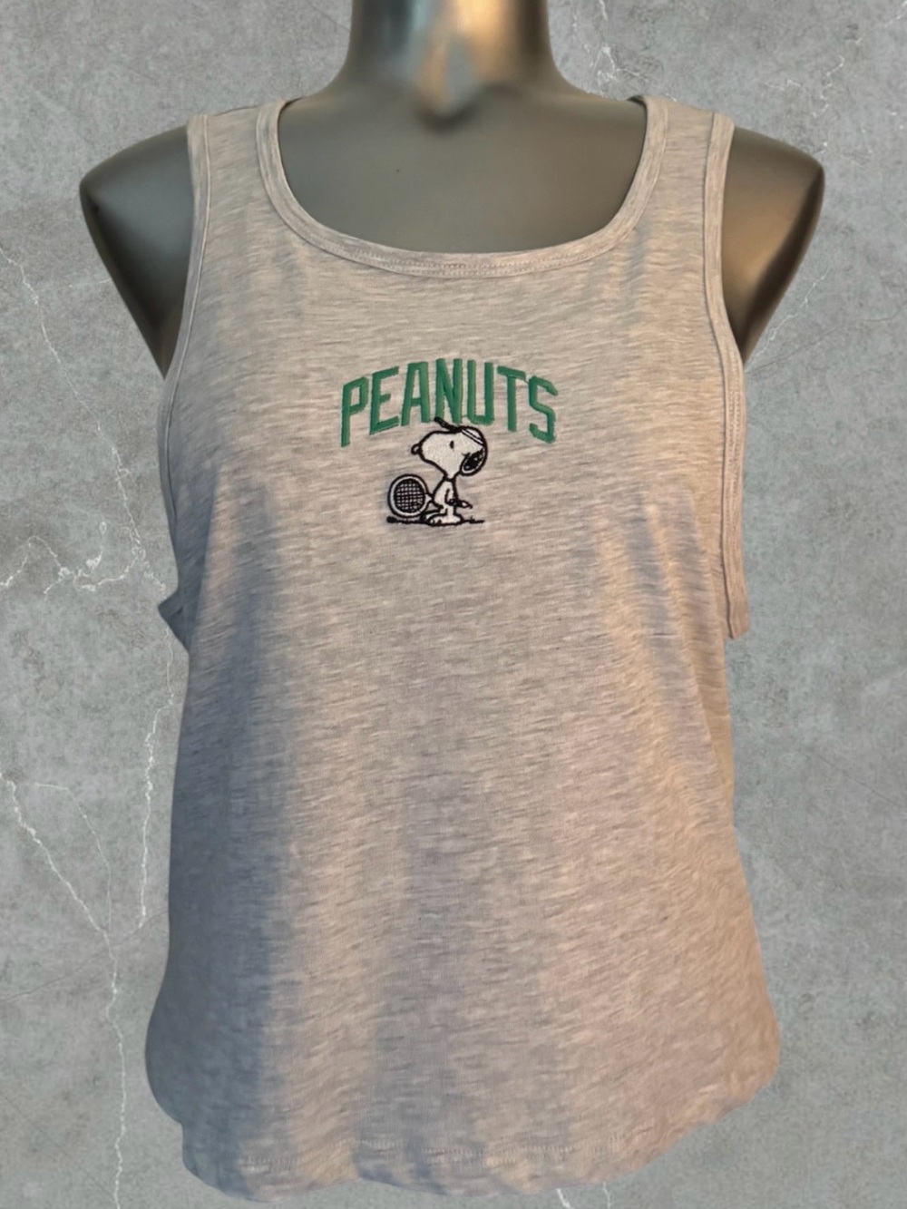 $10 Add-on | Peanuts Snoopy Embroidered Cropped Shirt